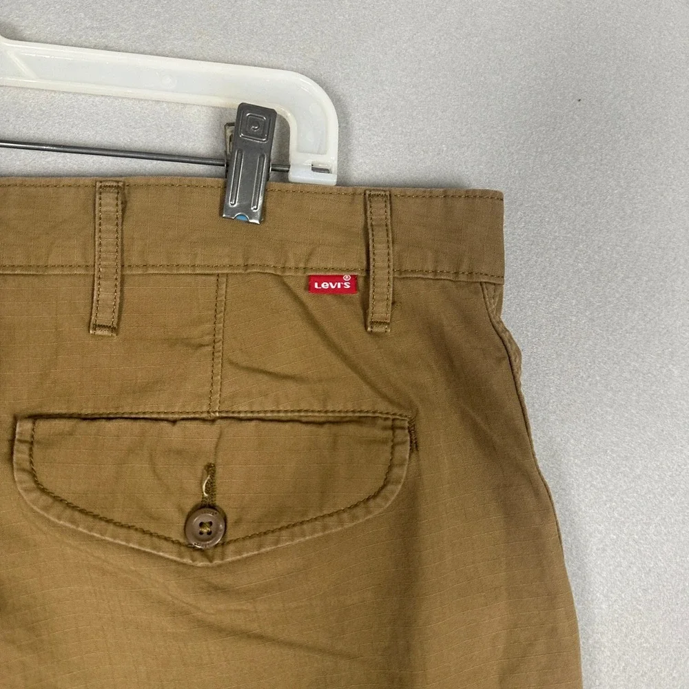 Levi's Cargo Shorts Mens 40 Ripstop Khaki Brown EUC